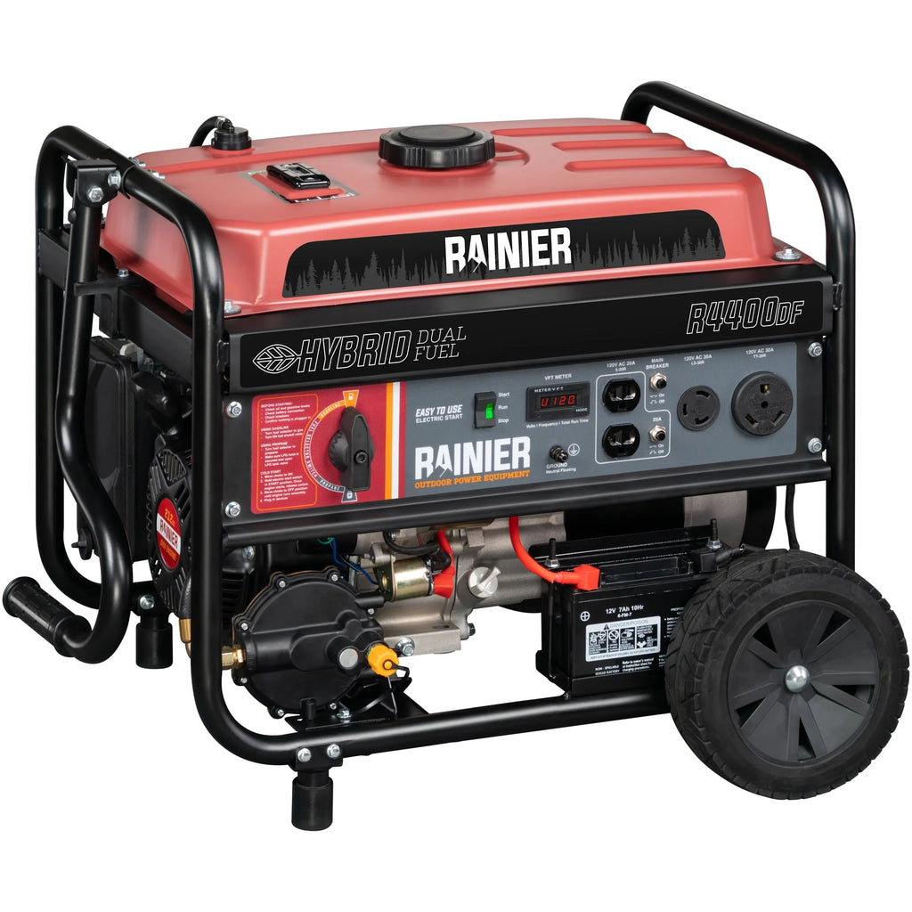4400 Watt Dual Fuel Portable Generator with Electric Start F16027