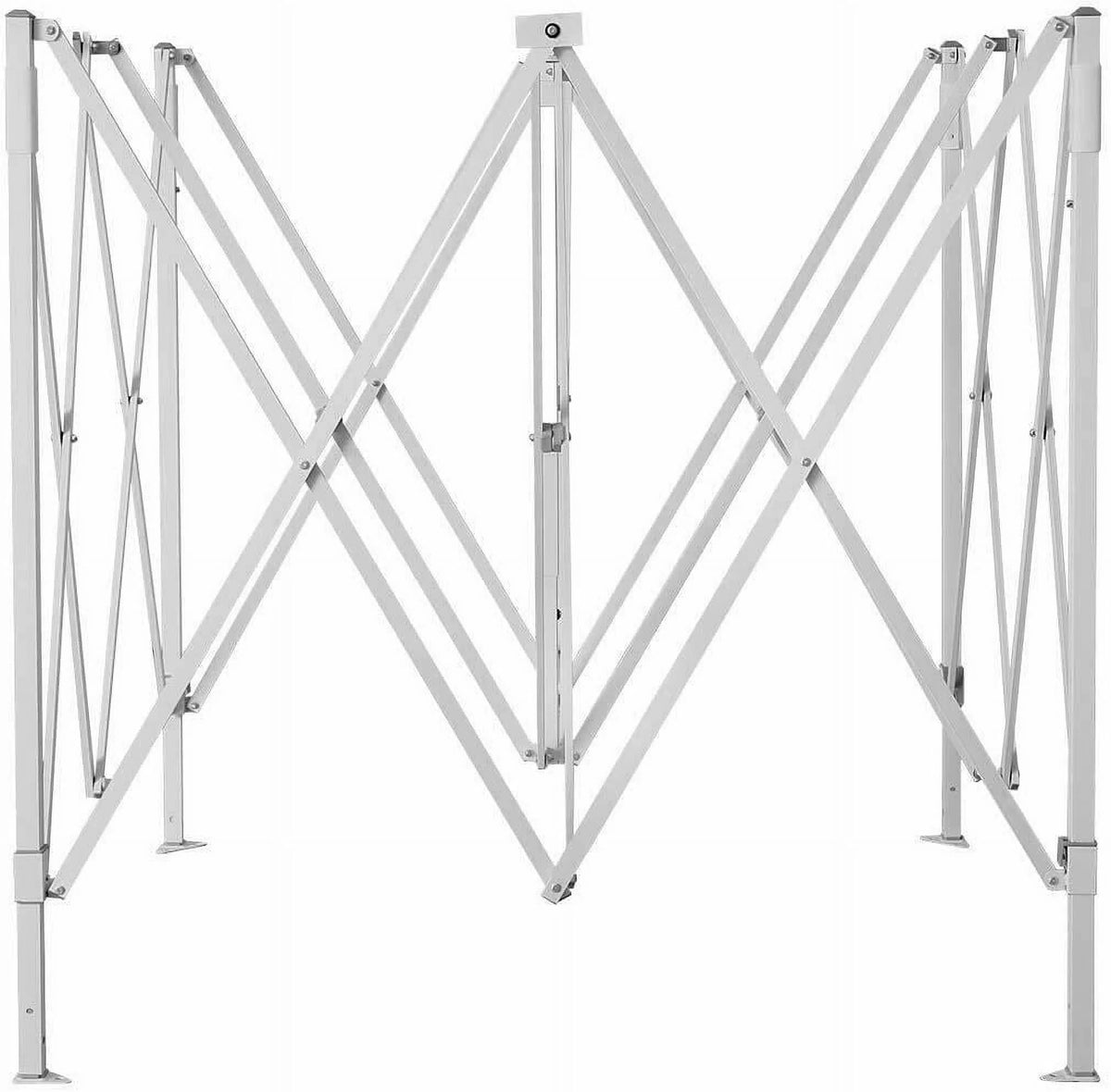10x10 ft White Pop up Canopy Tent Steel Frame V140