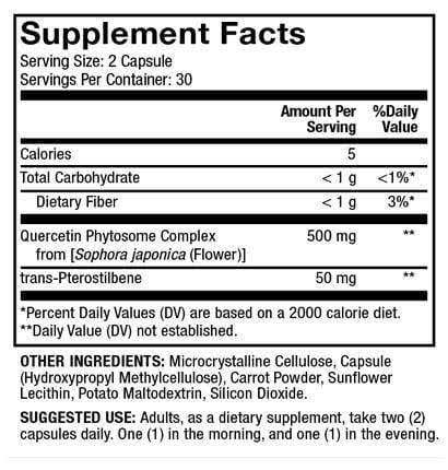 Quercetin and Pterostilbene Advanced L917068