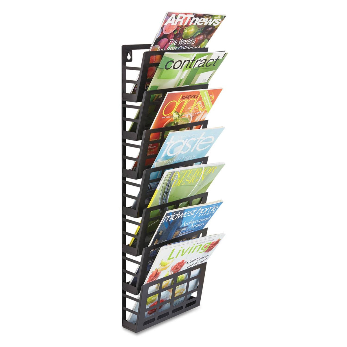 7 Pocket Grid Magazine Rack D837038