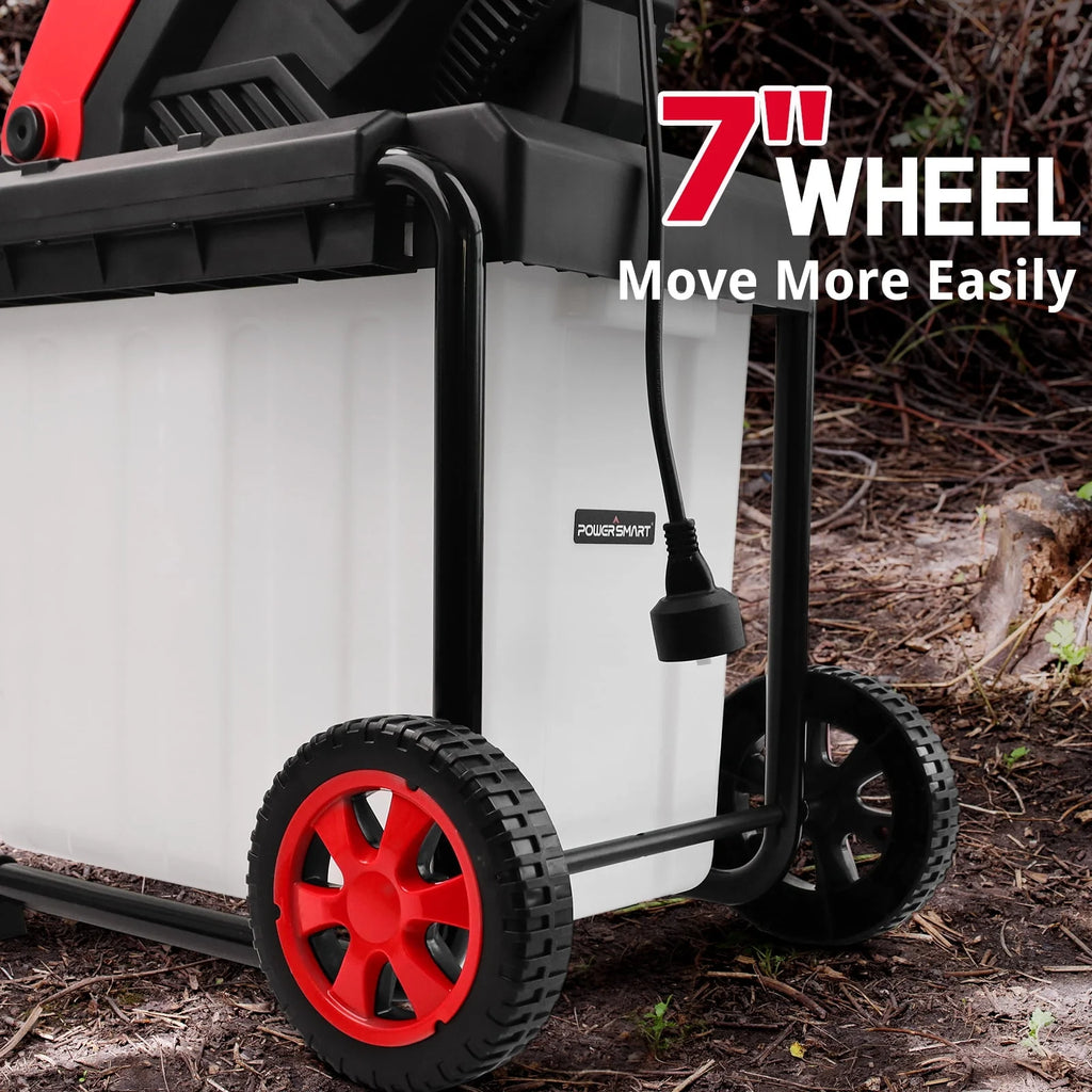15-Amp Electric Wood Chipper Shredder and Mulcher U67362