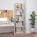 White Sonoma Oak Chipboard Book Cabinet Room Divider H511909