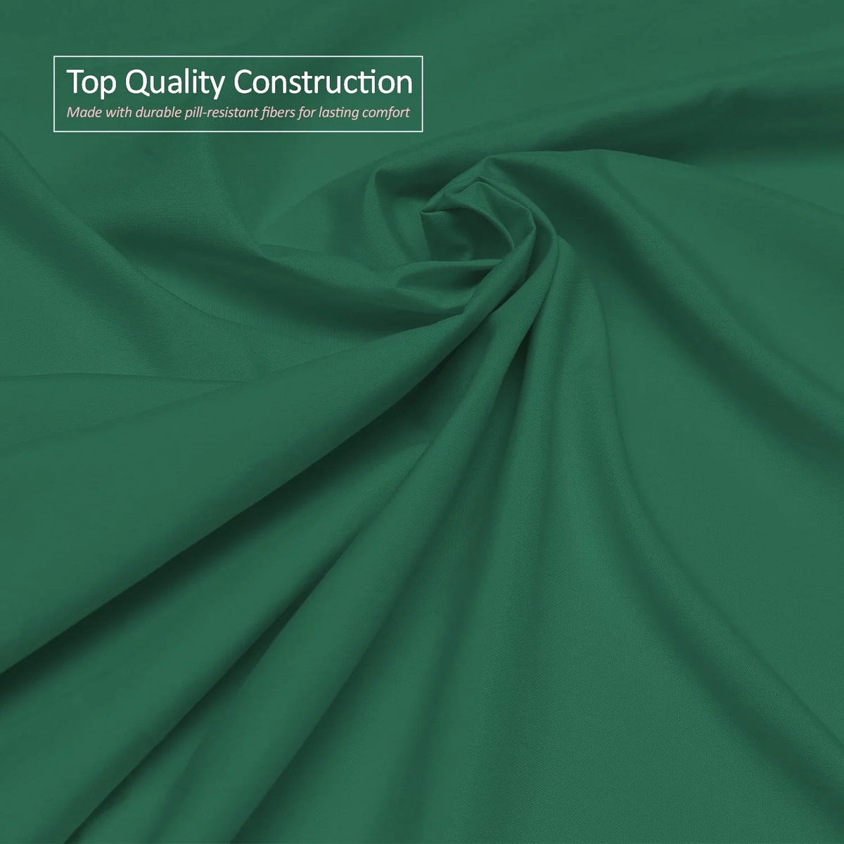 Queen Size Hunter Green Microfiber Fitted Sheet I73308
