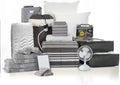 25-Piece Twin XL Bedding Bath Trunk Bundle Wonderland Gray A687542