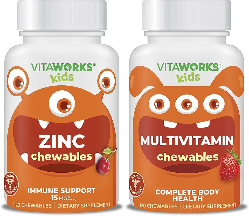 Kids Zinc 15mg Chewables + Multivitamin Chewables Z291193