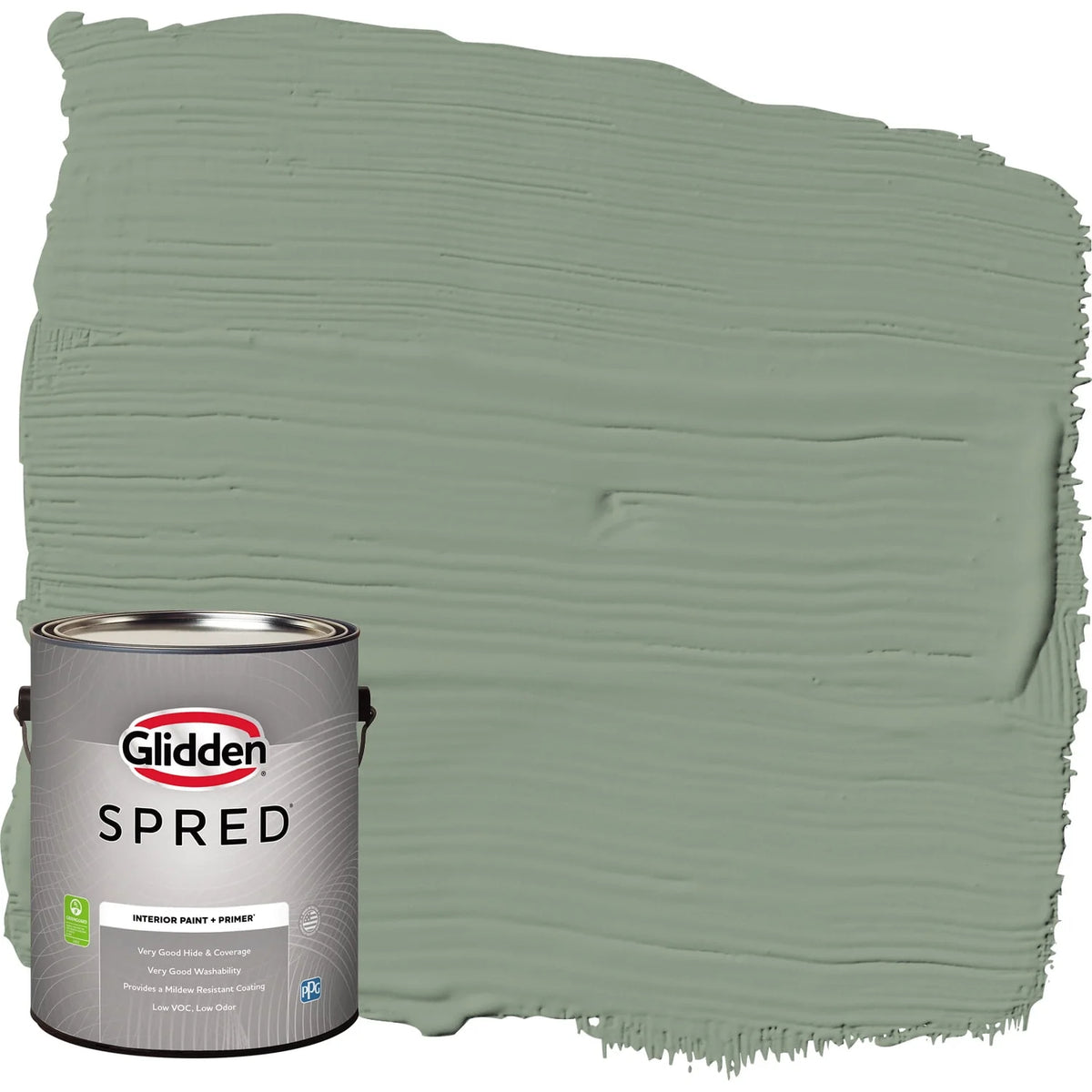 Interior Wall Paint Green Eggshell 1 Gallon M658900
