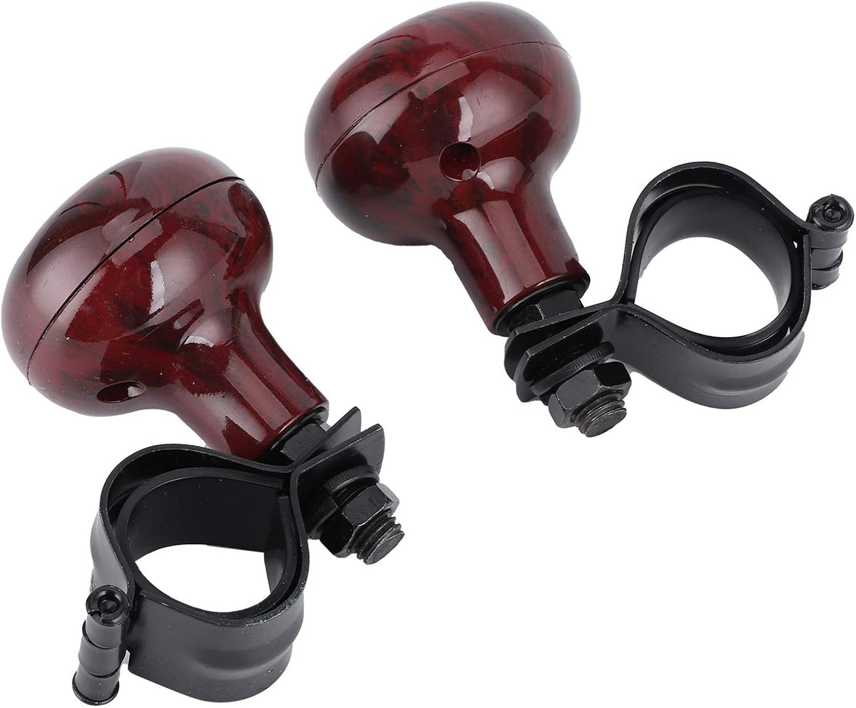 Mahogany Woodgrain Steering Wheel Spinner Knob O6665