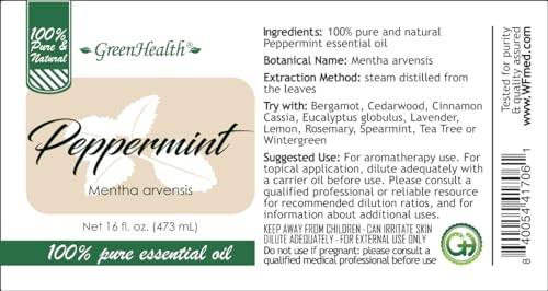 16 fl oz Peppermint Essential Oil M2631