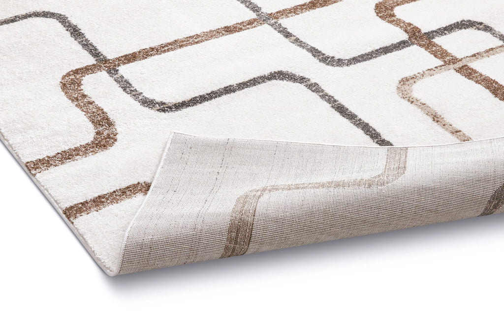 Ivory Vintage Geometric Area Rug F720