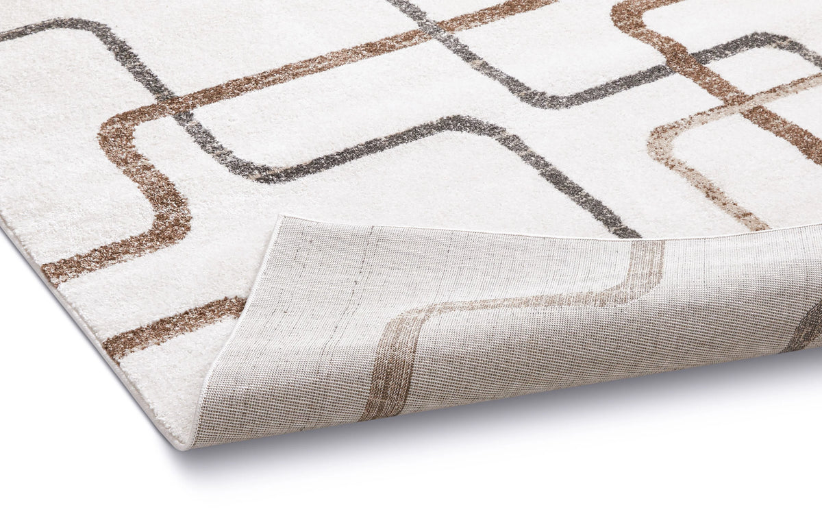 Ivory Vintage Geometric Area Rug F720