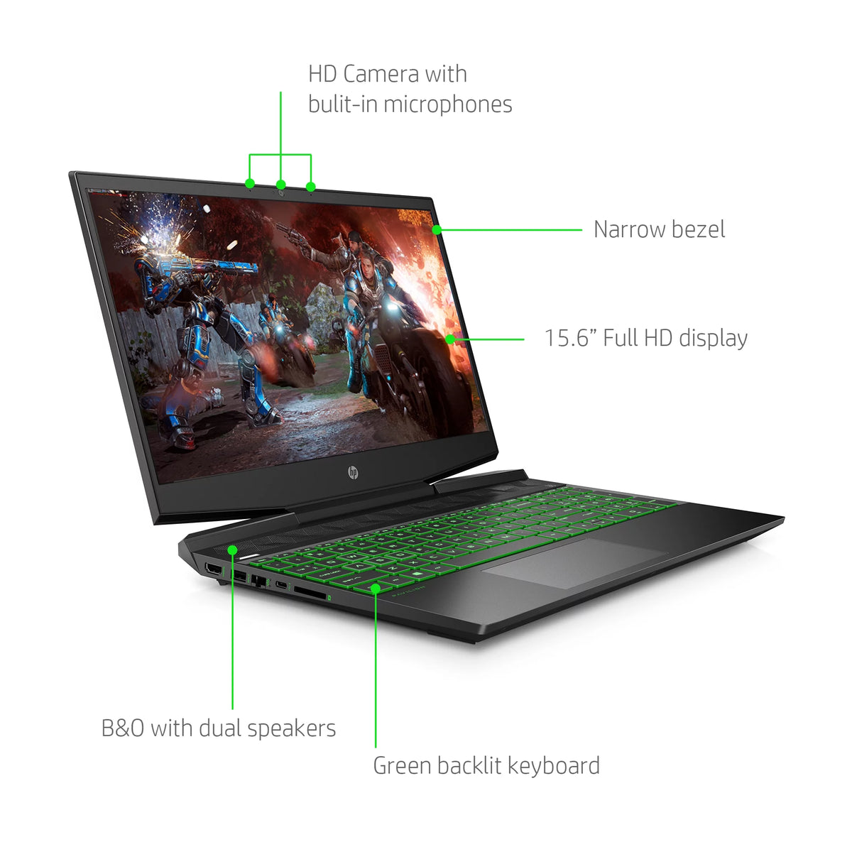 15.6" FHD Gaming Laptop, Intel Core i5-9300H, 8GB SDRAM, 256GB SSD Z332080