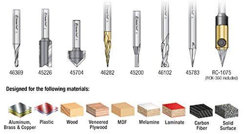 8-Pc CNC Router Bit Collection X791114