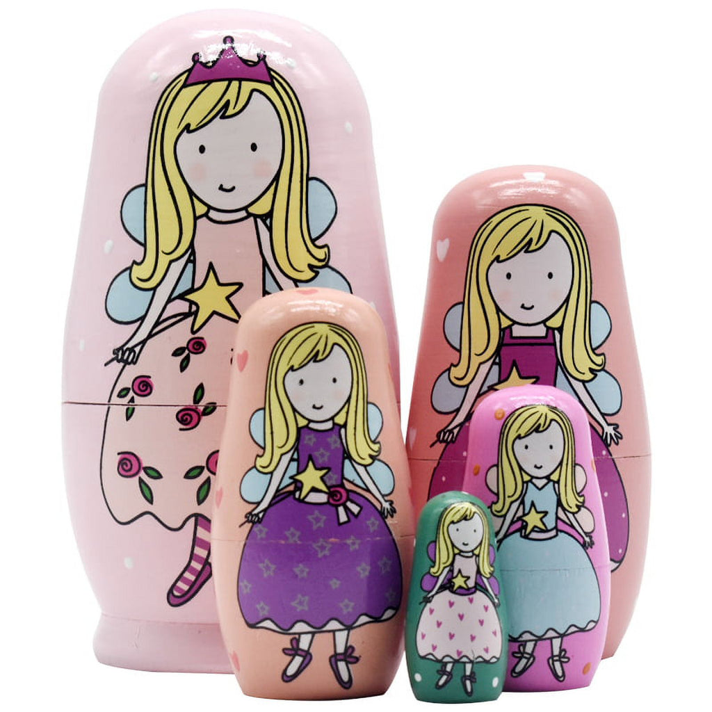 5 Pcs Russian Doll Nesting Dolls Y634385