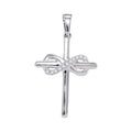 10kt White Gold Diamond Cross Pendant K98629