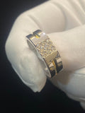 14K White Gold Diamond Wedding Band Ring W5392