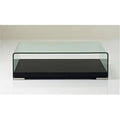 Dark Oak & Glass Coffee Table A1712