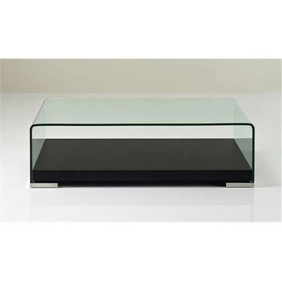 Dark Oak & Glass Coffee Table A1712