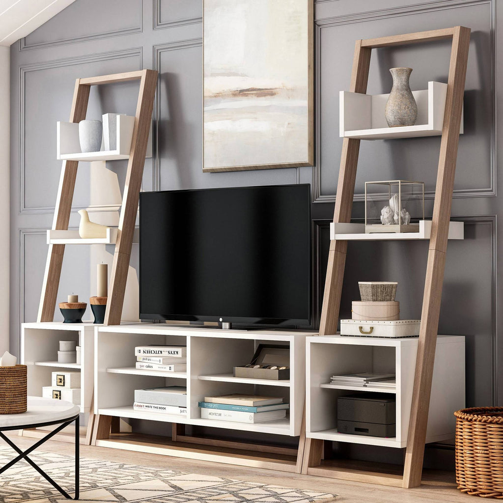 3PC Beige Entertainment Center N328111