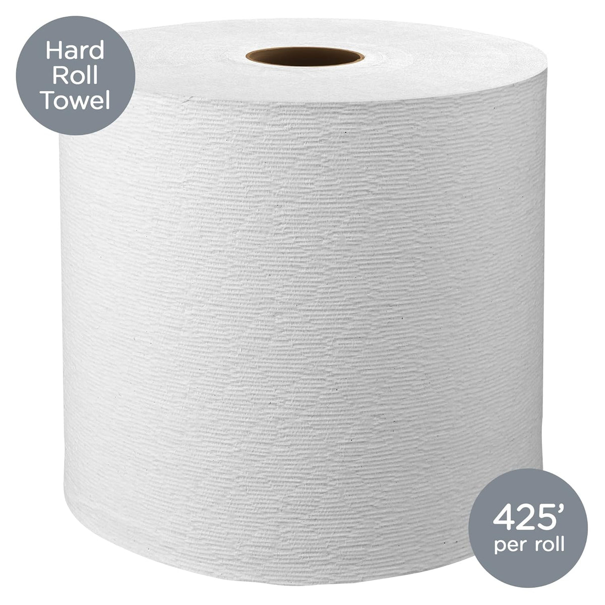 White Hard Roll Paper Towels 12 Rolls O329