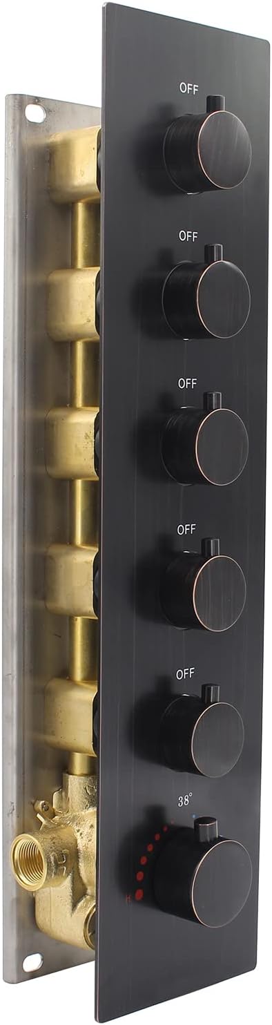 Chrome 3-way Brass Thermostatic Shower Valve K235