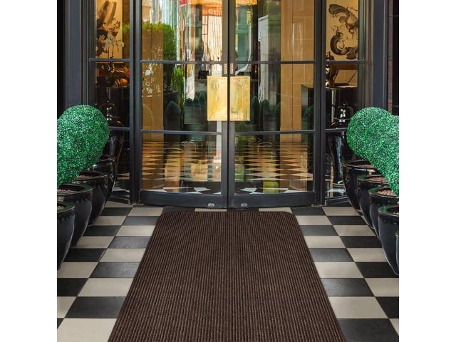 Double-Ribbed Carpet Runner with Skid-Resistant Rubber Backing - Bittersweet Brown - 4' x 50' Q3073