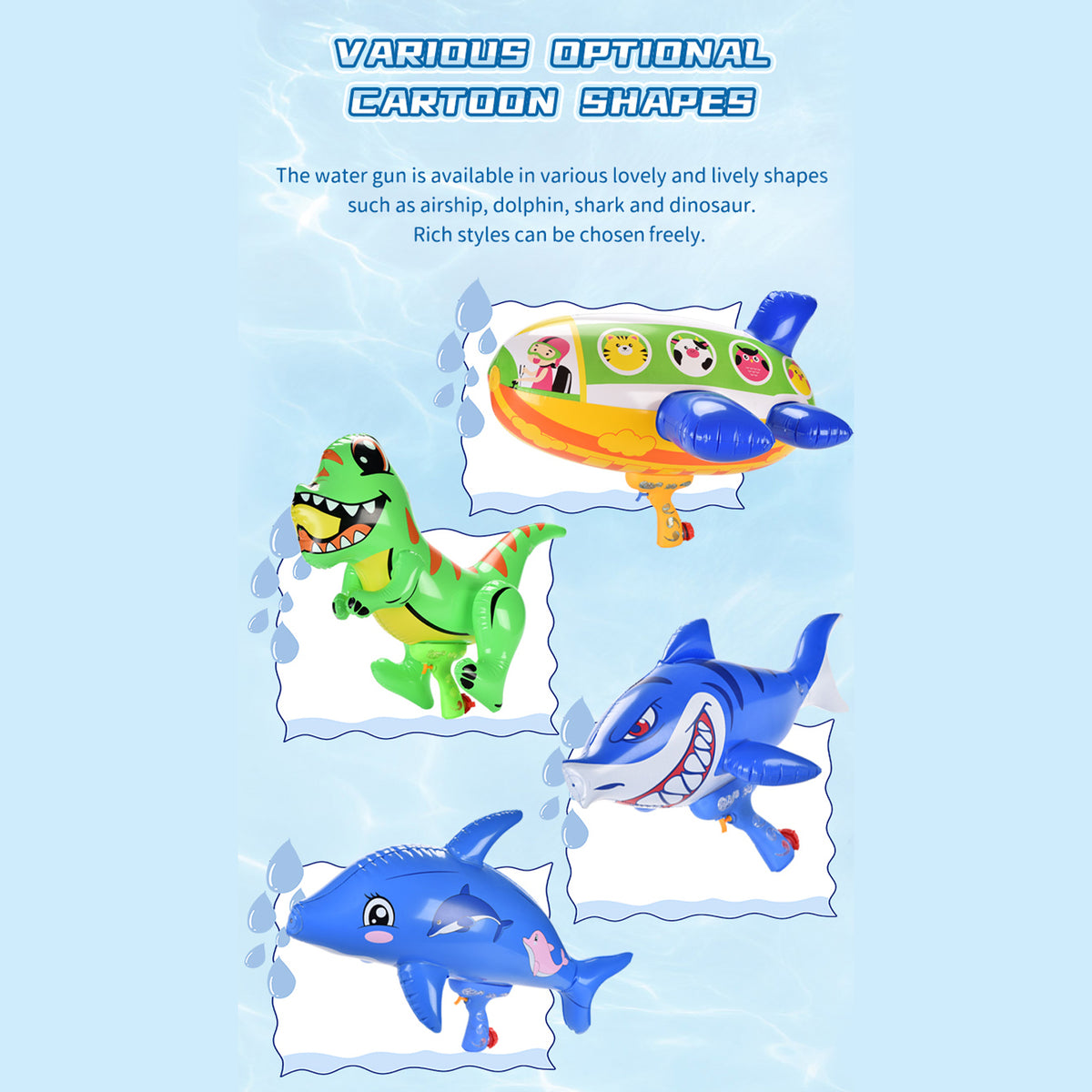Blue Dolphin Inflatable Animal Shaped Hammer C11160