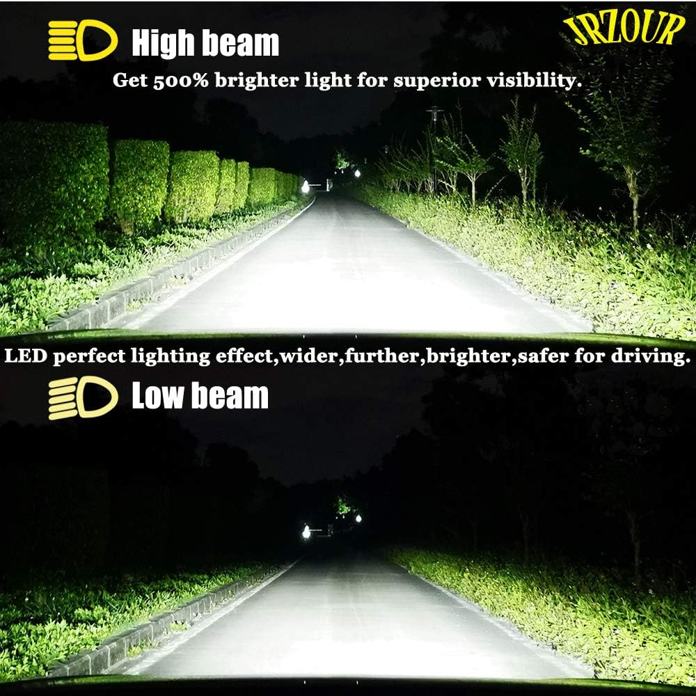 9006 LED Headlight Bulb HB4, 12000lm 6500k, High/Low Beam, CSP Chips, Pack of 2 X854392