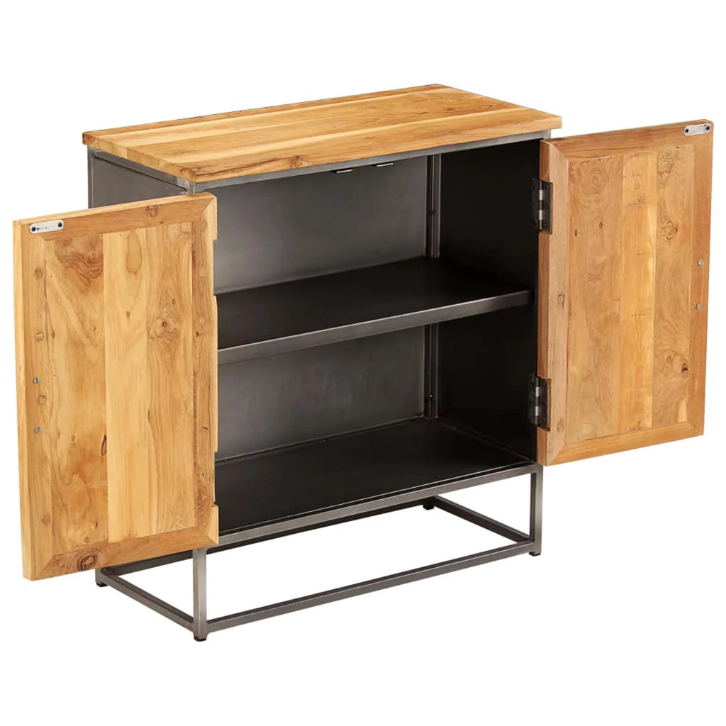 Recycled Teak and Steel Sideboard N2466