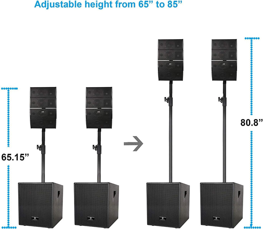 12-Inch Powered PA Speaker System Combo Set with Subwoofers and Line Array Speakers G72152