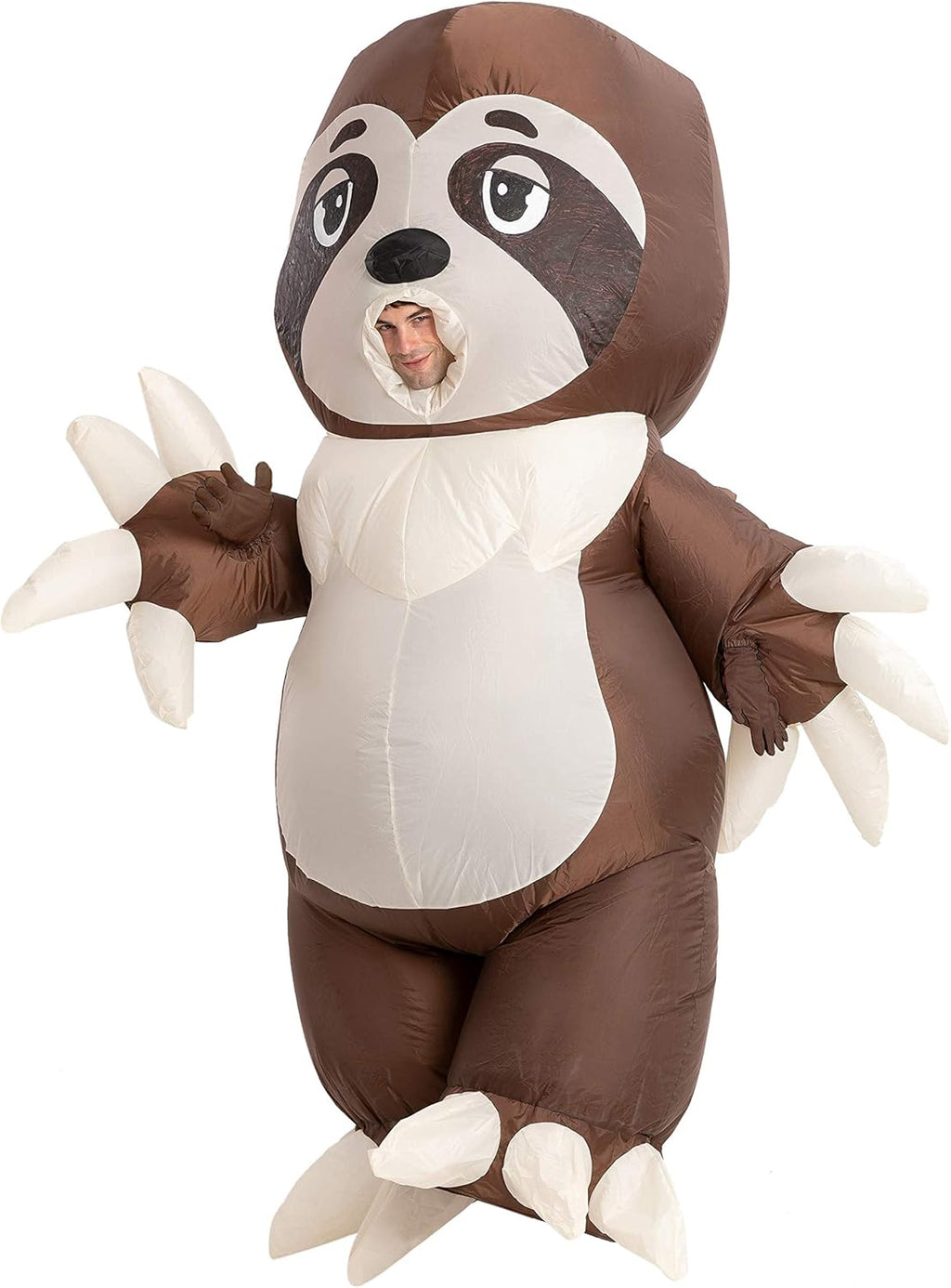 Inflatable Halloween Costume Full Body Sloth Brown M612