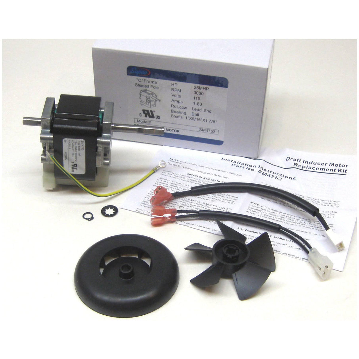 Draft Inducer Furnace Blower Motor R534