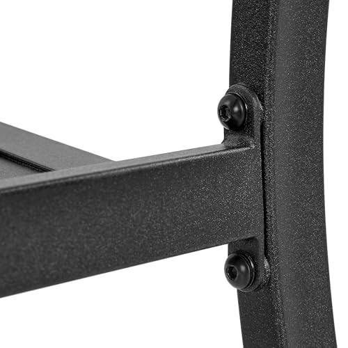 Black Stackable Metal Outdoor Dining Chairs Set of 6 K705288