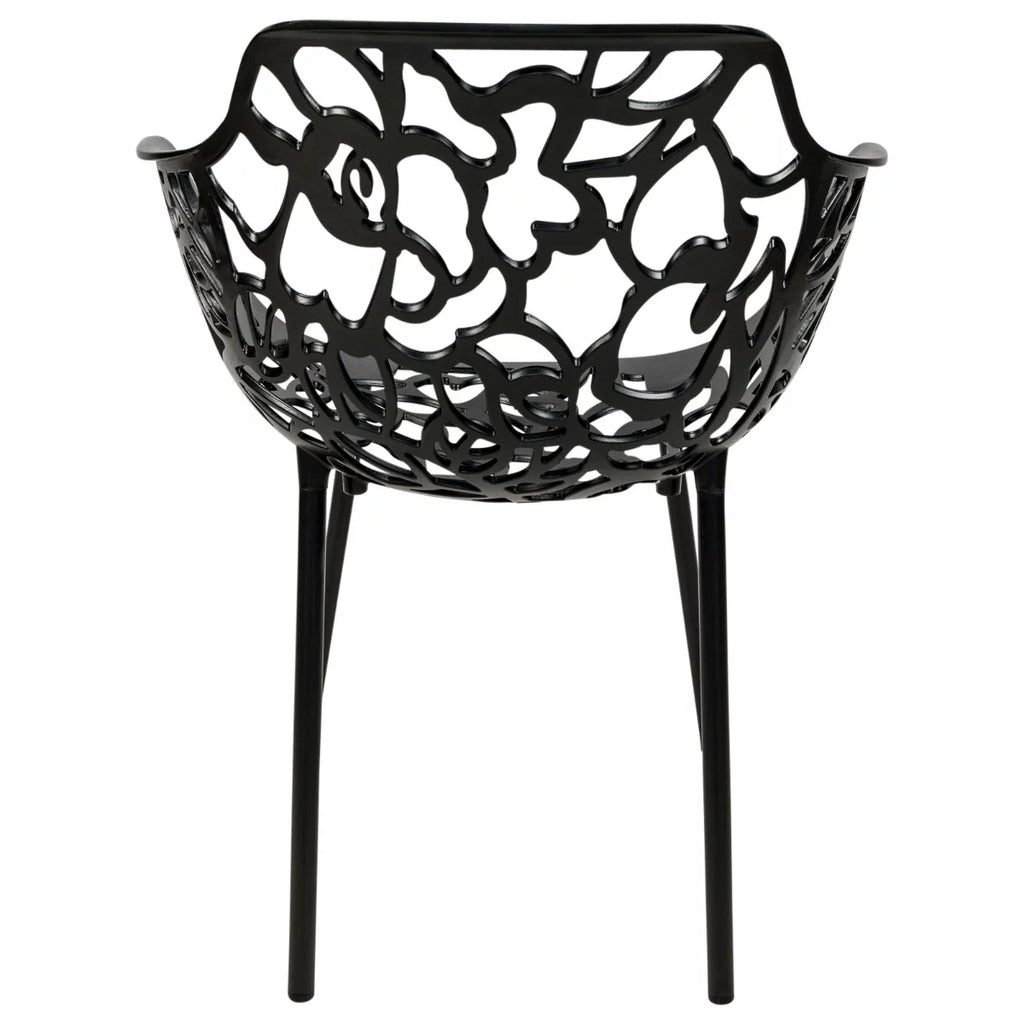 3-Piece Aluminum Outdoor Patio Dining Set with Tempered Glass Table and 2 Arm Chairs Q34168