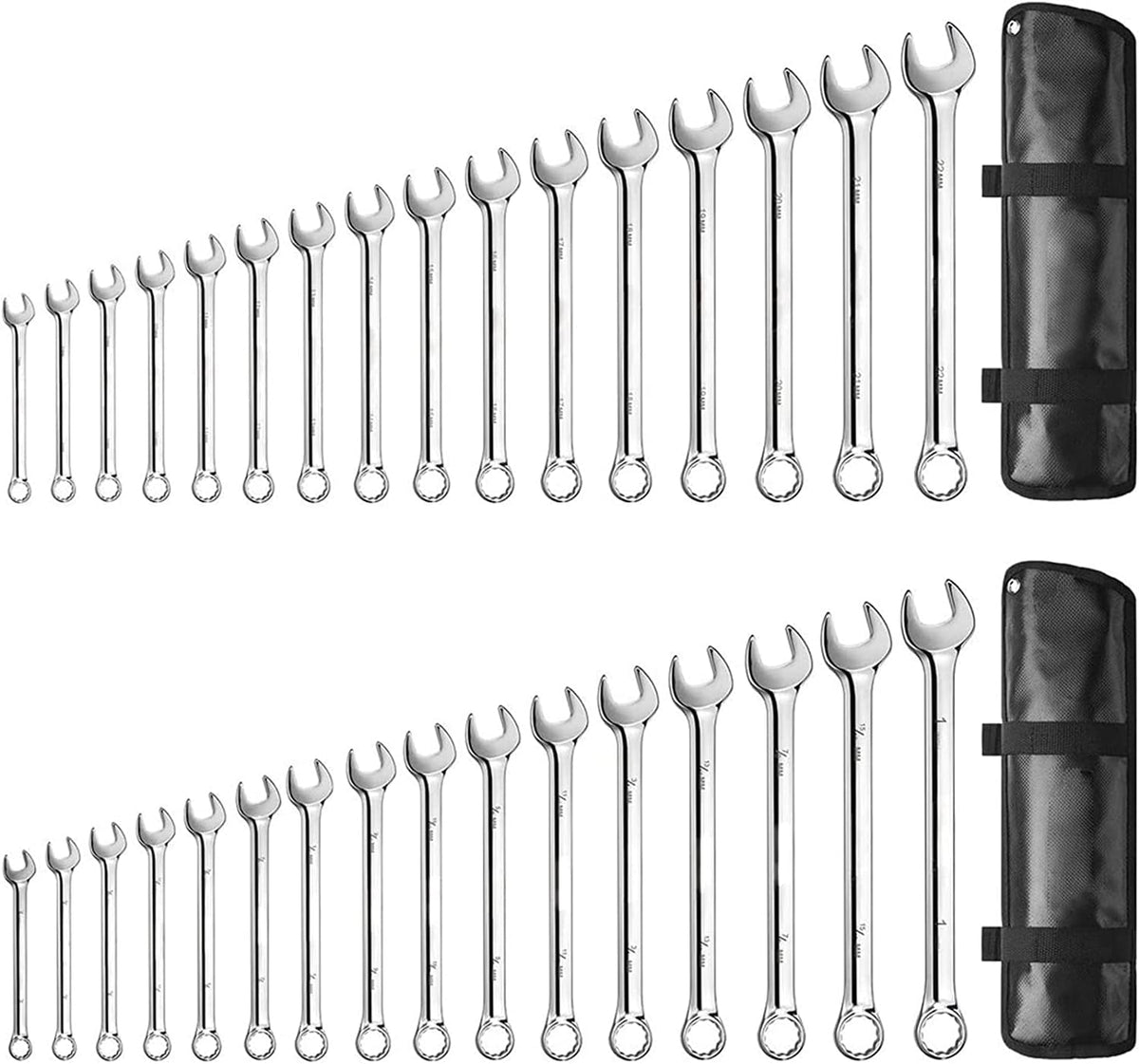 32PCS Chrome Vanadium Steel Ratcheting Wrench Set M793105