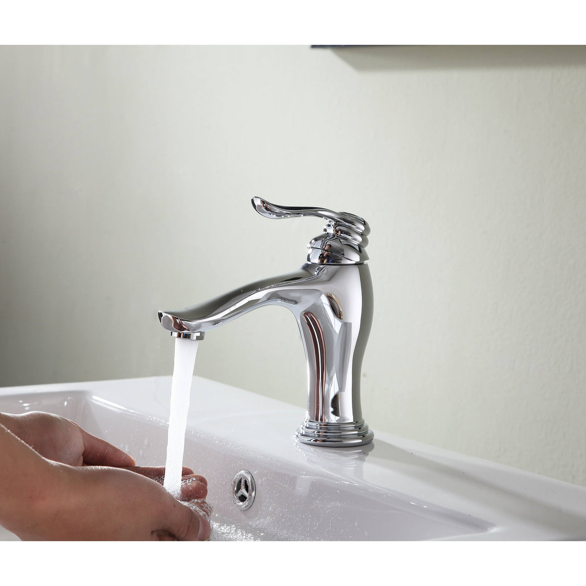 Brushed Nickel Single Hole Single Handle Bathroom Faucet B582288