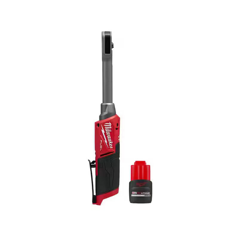 12V Lithium-Ion Brushless Cordless Extended Reach Box Ratchet with 2.5Ah Battery Pack E623982