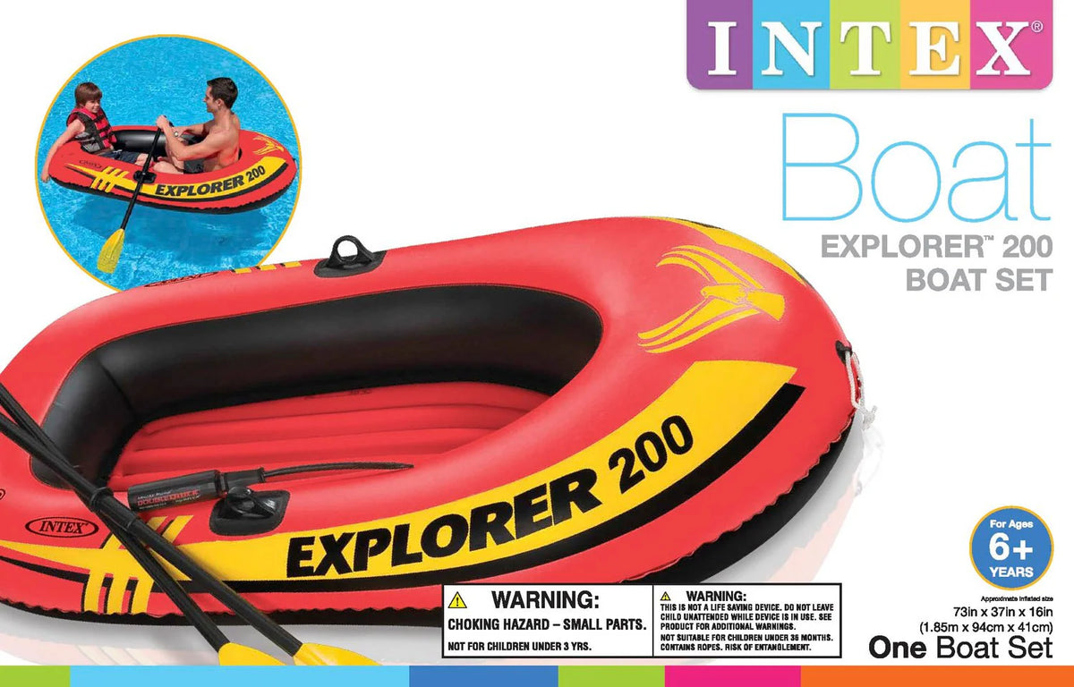 Inflatable 2 Person River Raft Set with Oars & Pump K1550