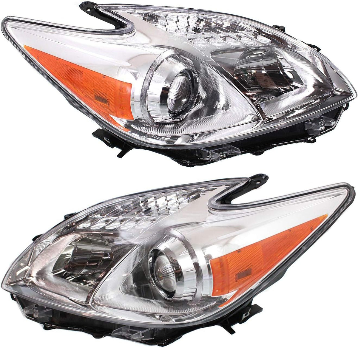 Headlight Set of 2 Clear Lens Halogen O594