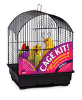 Black Round Top Bird Cage Kit L130