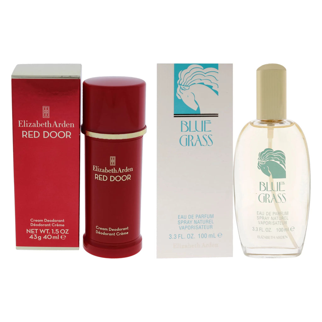 Blue Grass and Red Door 2 Pc Kit - 3.3 oz EDP Spray, 1.5 oz Deodorant Cream Q16402