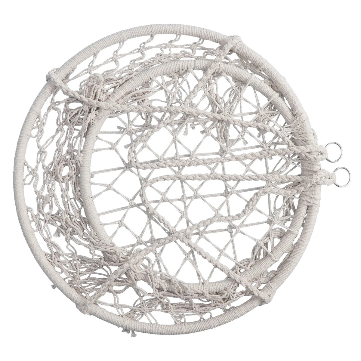 Beige Cotton Rope Hammock Chair A8971