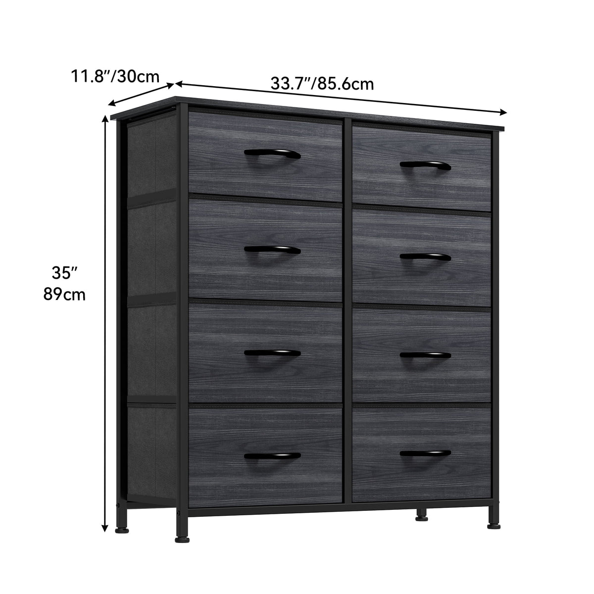 8 Drawer Fabric Storage Dresser with Steel Frame H441