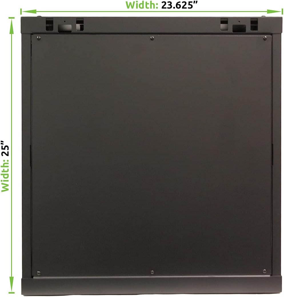 12U Wall Mount Network Server Cabinet Rack Enclosure Glass Door Lock M187