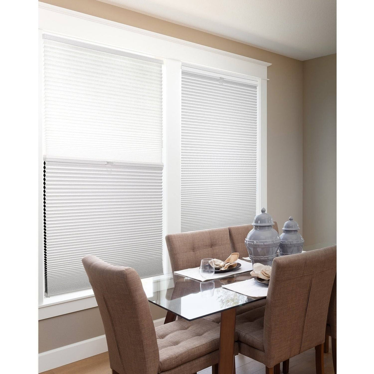 Cordless Cellular Shades Cotton 59x22 x 72x22 J7318