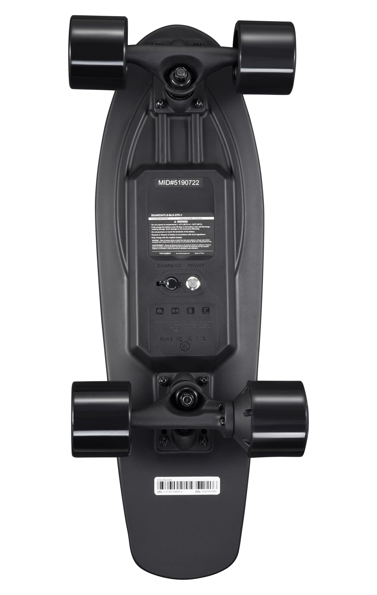 Black Electric Skateboard with Remote Control K756