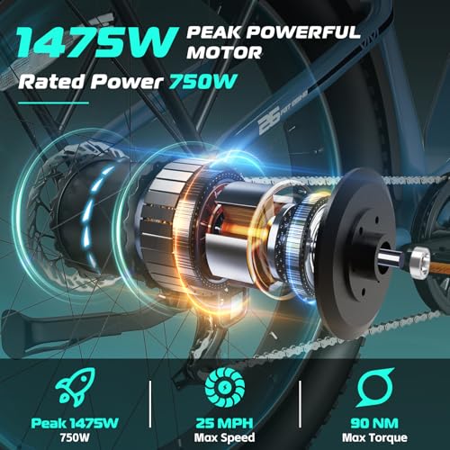 26" x 4.0 Fat Tire Electric Mountain Bike with 48V 15AH Battery N260