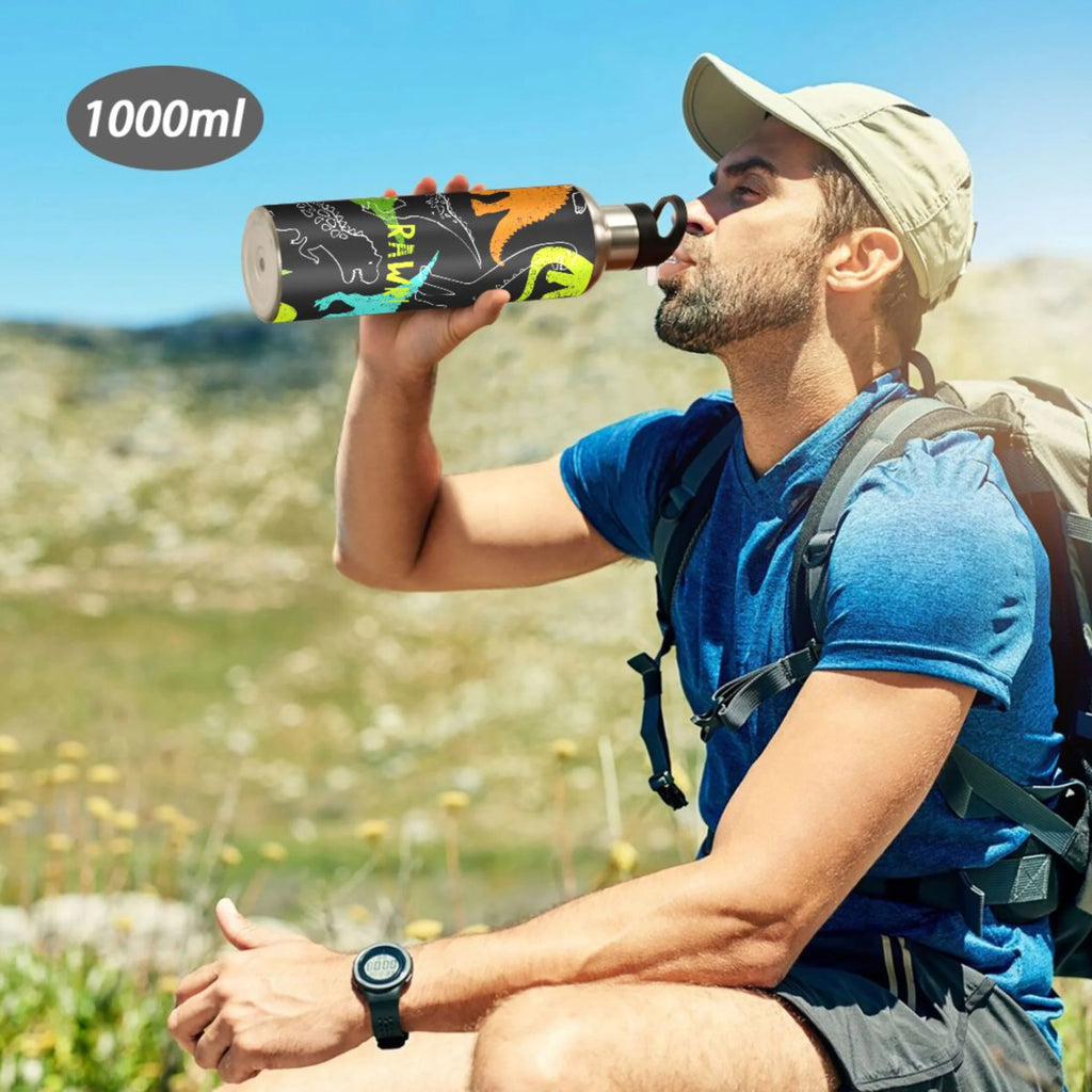 Stainless Steel Insulated Water Bottle with Straw Lid I7413