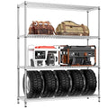 4 Tier Adjustable Heavy Duty Metal Wire Shelving Unit C124