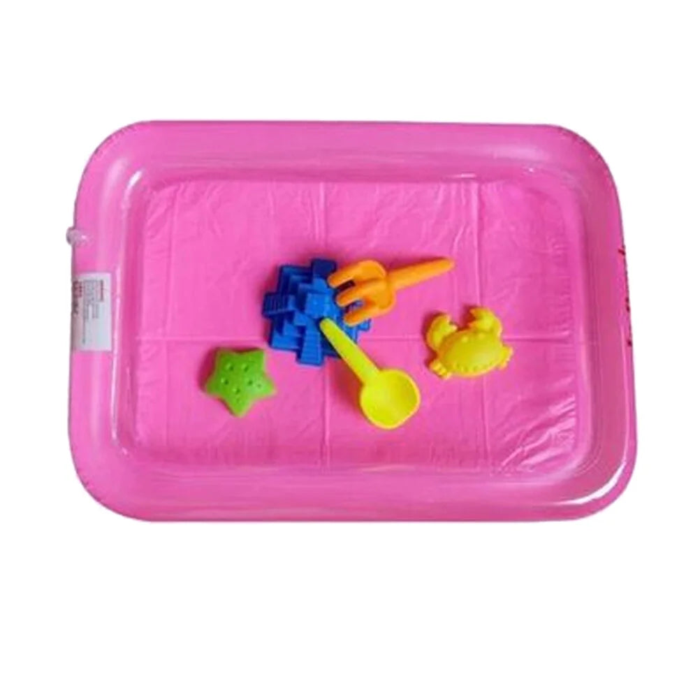 Pink Inflatable Sandbox Play Sand Toy Tray R230