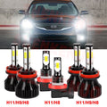 H9 H11 High&Low Beam LED Headlights Fog Lights 6pcs K6913